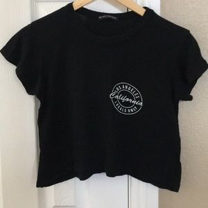 Brandy Melville Black Graphic Tee